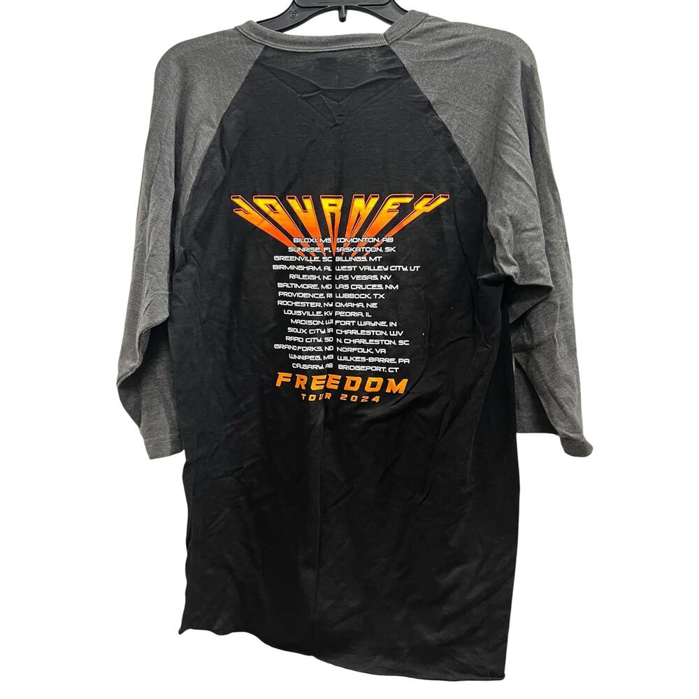 Journey authentic band merch Freedom World Tour 2024 concert tee  NWOT Sz M - Picture 4 of 5